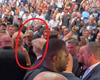 Mel Gibson saluting Donald Trump at a UFC fight