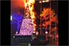 NYC's Fox News Christmas tree set ablaze